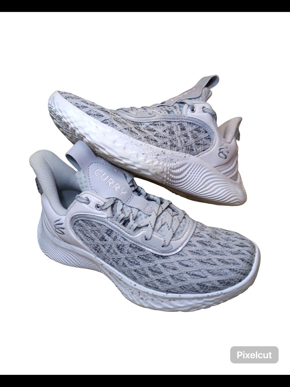 Under Armour Curry Flow Women’s Running Shoes | Light Gray/White| Size W-8/M-6.5 - Picture 6 of 9